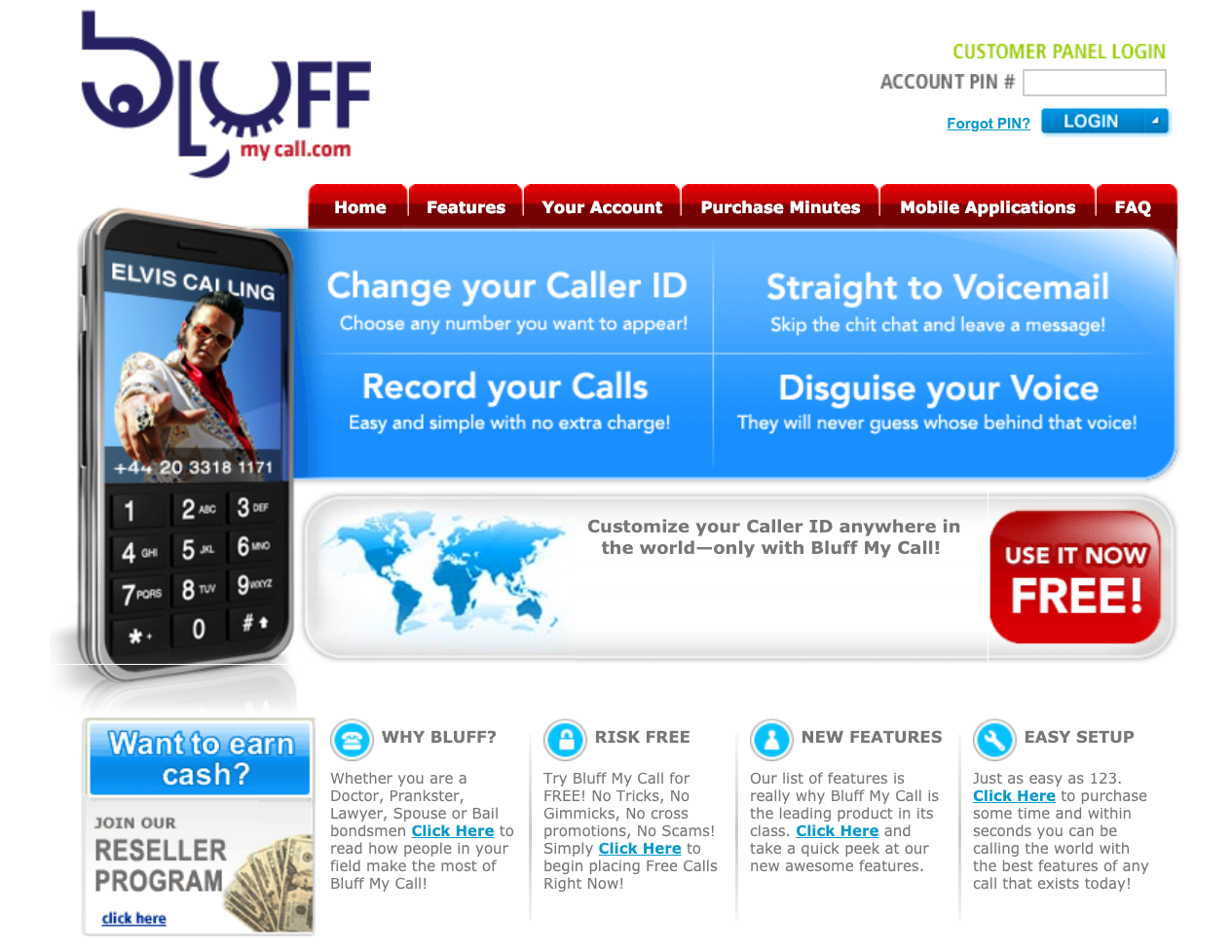 bluff my call alternative